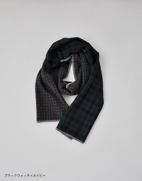 Wool check wrap